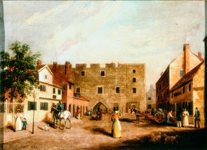 Newgate，泰恩河畔纽卡斯尔，1820年 作者 詹姆斯·罗素·里奥特